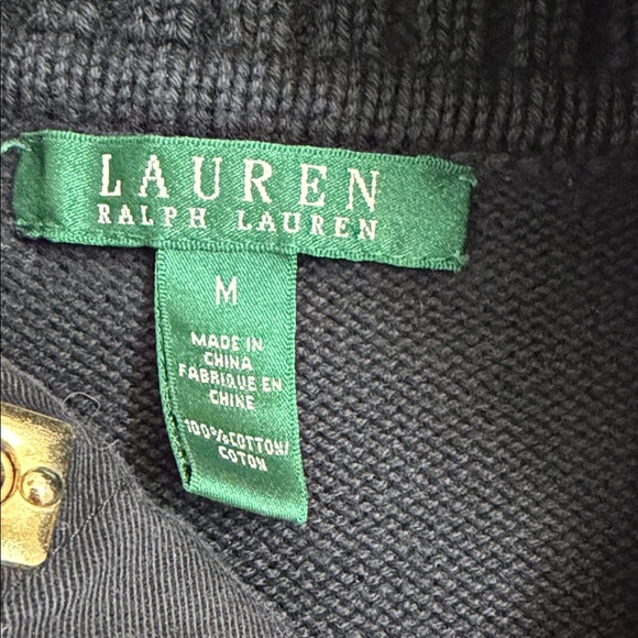 Vintage Ralph Lauren Women’s Medium Black Sweater With Gold Detail Women’s Med - Picture 2 of 5